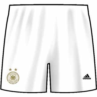 adidas Damen-Short DFB AWAY (black/white) - XS