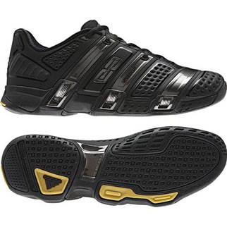 adidas Herren-Handballschuh ADIPOWER STABIL (black/high energy/iron) - 47 1/3