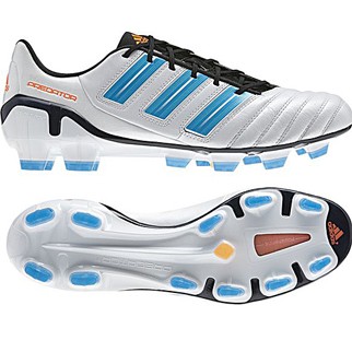 adidas Fuballschuh ADIPOWER PREDATOR TRX FG (running white metallic/warning/pred blue) - 42