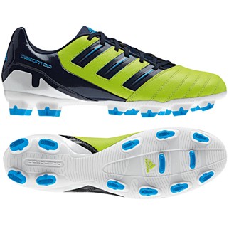 adidas Fuballschuh PREDATOR ABSOLION TRX FG (slime/pred sharp blue met./dark indigo) - 44