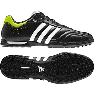 adidas Fuballschuh 11QUESTRATRX TF (black/slime/running white) - 41 1/3