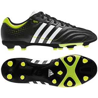 adidas Fuballschuh 11 CORE TRX FG black/slime/running white - 48 2/3