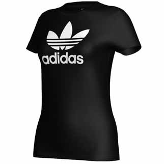 adidas Damen-Shirt TREFOIL (Originals-Kollektion) - black/running white|44