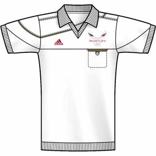 adidas Poloshirt DEUTSCHLAND (white/met gold footb) - L