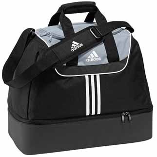 adidas Sporttasche TEAMBAG mit Bodenfach - black/silver|L