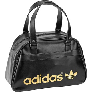 adidas Tasche ADICOLOR BOWLING BAG (Originals Kollektion) - black/metallic gold