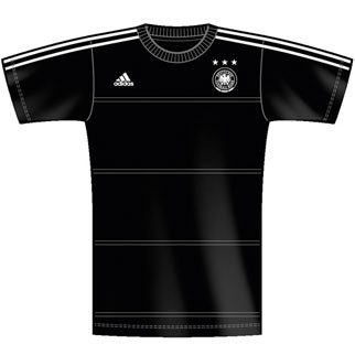 adidas T-Shirt DFB (black/white) - 140