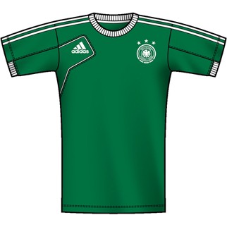 adidas T-Shirt DFB (core green/white) - 152
