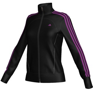 adidas Damen-Trainingsjacke ESSENTIAL - black/ultra purple|L
