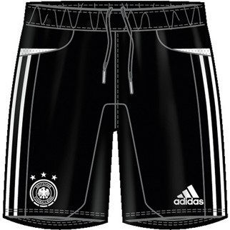 adidas Short DFB TRAINING mit Innenslip (black/white) - 140