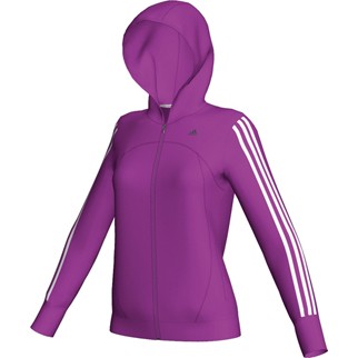 adidas Damen-Trainingsjacke FITNESS (ultra purple/white) - L