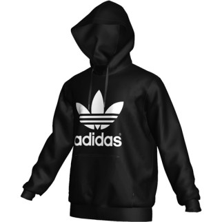 adidas Hoodie TREFOIL (Originals Kollektion) - black/white|S