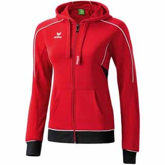 erima Damen-Kapuzenjacke GOLD MEDAL - red/black/white|40