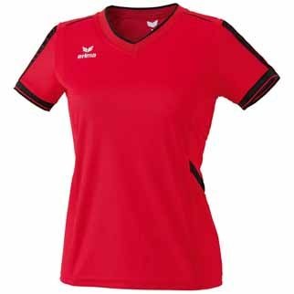 erima Damen T-Shirt ALPHA LINE DAMEN - rot/schwarz|38