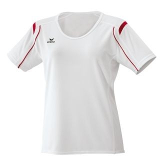 erima T-Shirt NANO LINE DAMEN - wei/rot|42