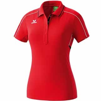 erima Damen Poloshirt GOLD MEDAL - red/black/white|42