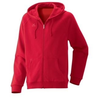 erima Sweatjacke CASUAL MIT KAUPZE - rot|XXL