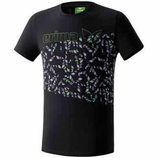 erima T-Shirt STYLO-MYLO (black/anthracite/green) - XL