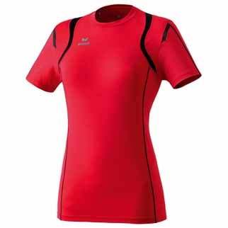 erima Laufshirt RAZOR LINE DAMEN - rot/schwarz|40