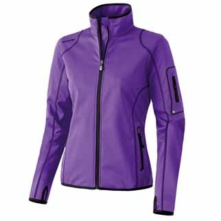 erima Damen-Softshelljacke LIGHT - lila/schwarz|42