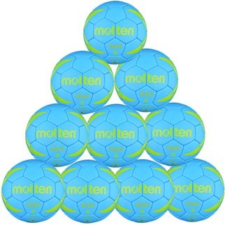 molten Handballpaket (10 Stck) H3X2000 (blau/gelb) - 2