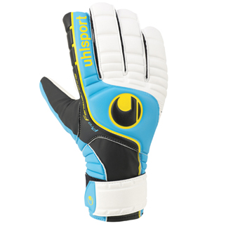 Uhlsport Torwarthandschuhe FANGMASCHINE SOFT HN (cyan/schwarz/fluo gelb) - 11