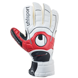 Uhlsport Torwart-Handschuhe ERGONOMIC SOFT R (weiß/rot/schwarz) - 6,5