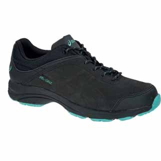 asics Damen-Walkingschuh GEL-CRUZ (black/torquise) - 42