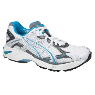 asics Damen-Laufschuh GEL-FOUNDATION 9 W - white/lightning/electric blue|42