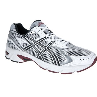 asics Herren-Laufschuh GEL-BLACKHAWK 5 (white/black/dark red) - 42