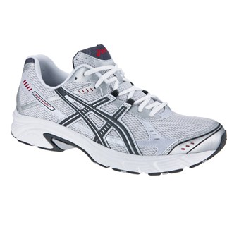 asics Herren-Laufschuh PATRIOT 4 (white/black/red) - 47