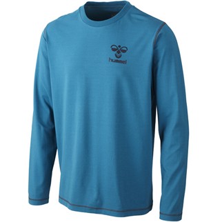 hummel T-Shirt CLASSIC BEE LS - oriental blue/nine iron |152