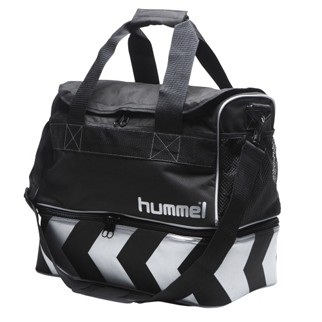 hummel Sporttasche mit Bodenfach AUTHENTIC (black/silver) - black/silver|S