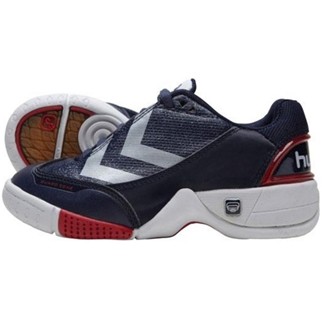 hummel Kinder-Handballschuh REBEL RECYCLED JR - white/marine/tango red|28