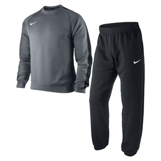 Nike Fleece-Trainingsanzug TEAM - light graphite/black|140