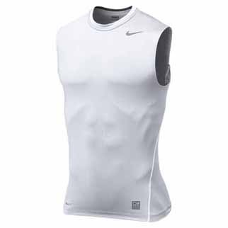 Nike Unterziehhemd NPC CORE COMPRESSION - white/cool grey|S