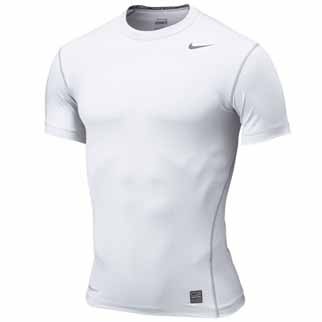 Nike Unterziehhemd NPC CORE COMPRESSION - white/cool grey|S