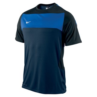 Nike Trainings-T-Shirt FEDERATION II - obsidian/black/royal blue|XL