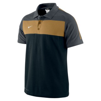 Nike Poloshirt FEDERATION II - black/antracite/jersey gold|L