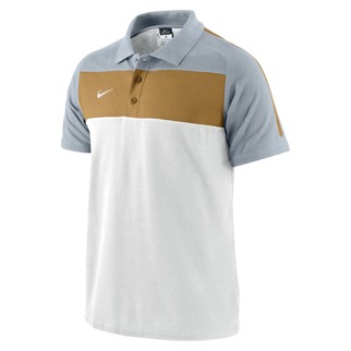 Nike Poloshirt FEDERATION II - white/neutral grey/jersey gold|M