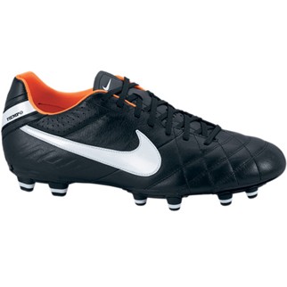 Nike Fuballschuh TIEMPO MYSTIC IV FG - black/white-total orange|41