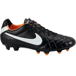 Nike Fuballschuh TIEMPO LEGEND IV FG - black/white-total orange|47,5