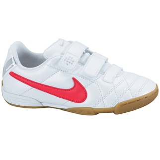 Nike Kinder-Fuballschuh JR TIEMPO V3 IC AF - white/siren red-mtllc-silver|32