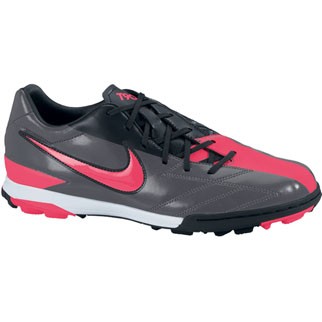 Nike Fuballschuh T90 SHOOT IV TF - dark grey/solar red-black|38,5