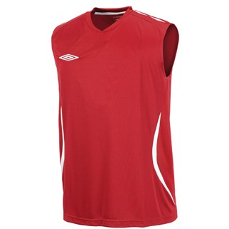 Umbro Sleeveless Tee NACIONALE - (vermillion/white)|M