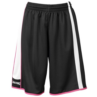 spalding Damen-Sporthose 4HER - schwarz/wei/pink|XXL