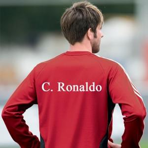 Spielername (gerade) Rücken - einzeilig 