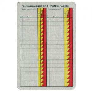erima Schiedsrichter Spielnotizkarten Fußball 