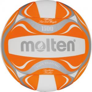molten Beach-Volleyball BV1500-OR (weiß/orange/silber) 