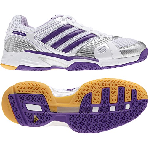 adidas Damen-Volleyballschuh OPTICOURT TRUSTER W (running white/shift purple) 